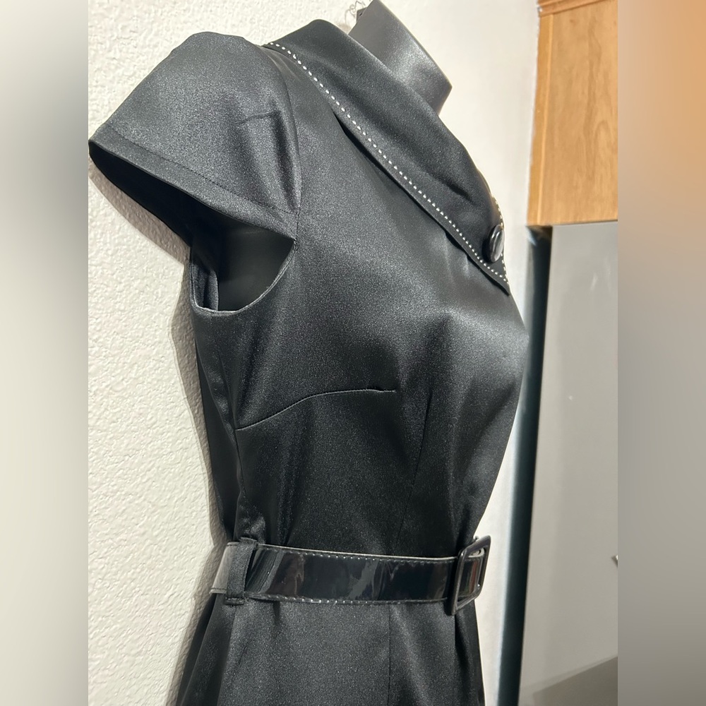 London Times Black Dress Size 4 - Picture 8 of 15